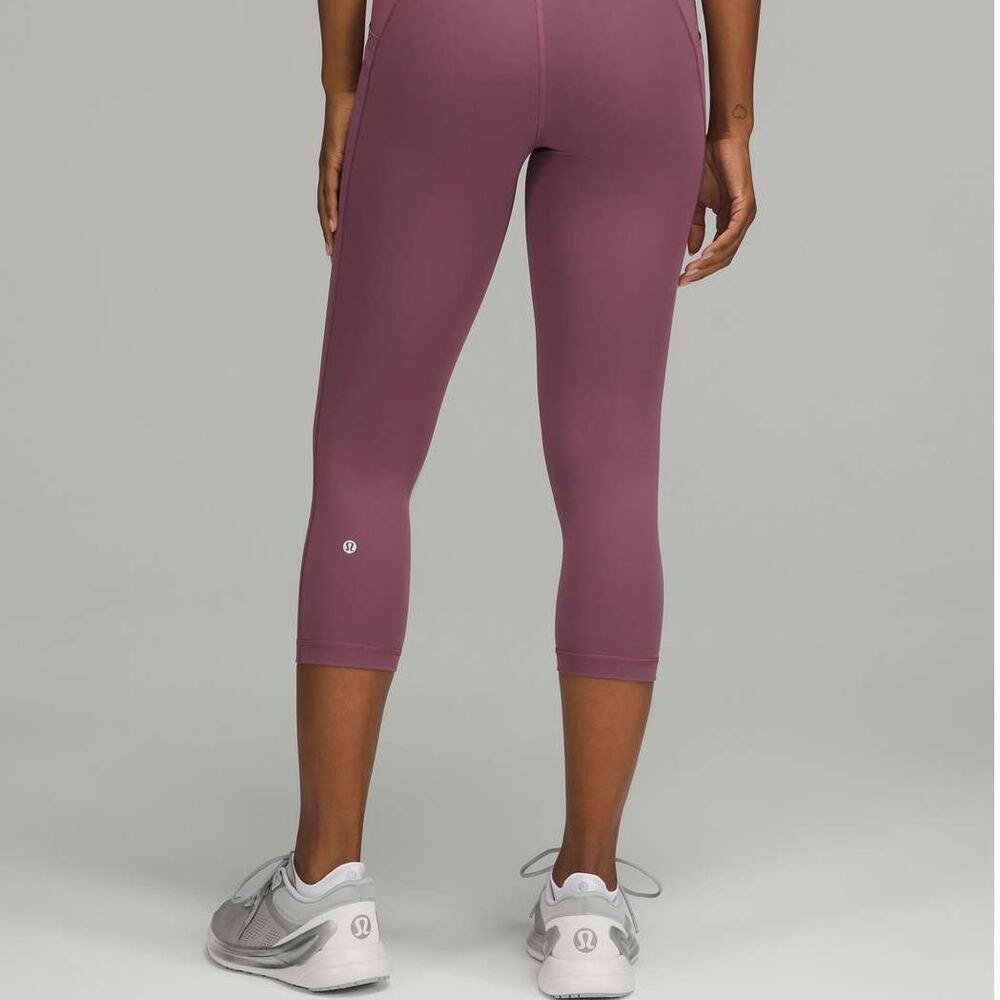 Lululemon Swift Speed High Rise Crop 21" Vintage Plum Leggings 6